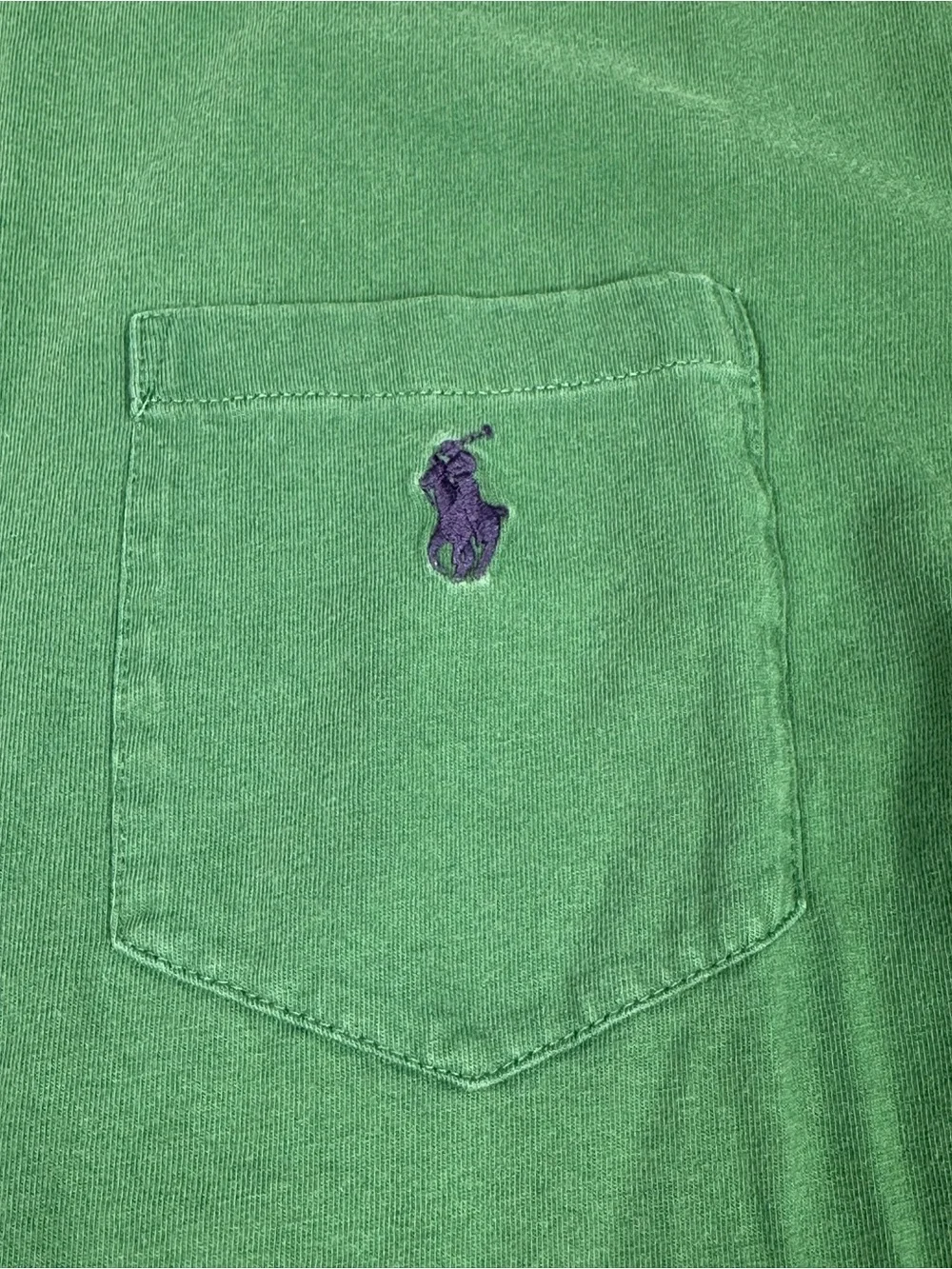 Polo Ralph Lauren Men’s Long Sleeve Pocket T Shirt in Green Medium M